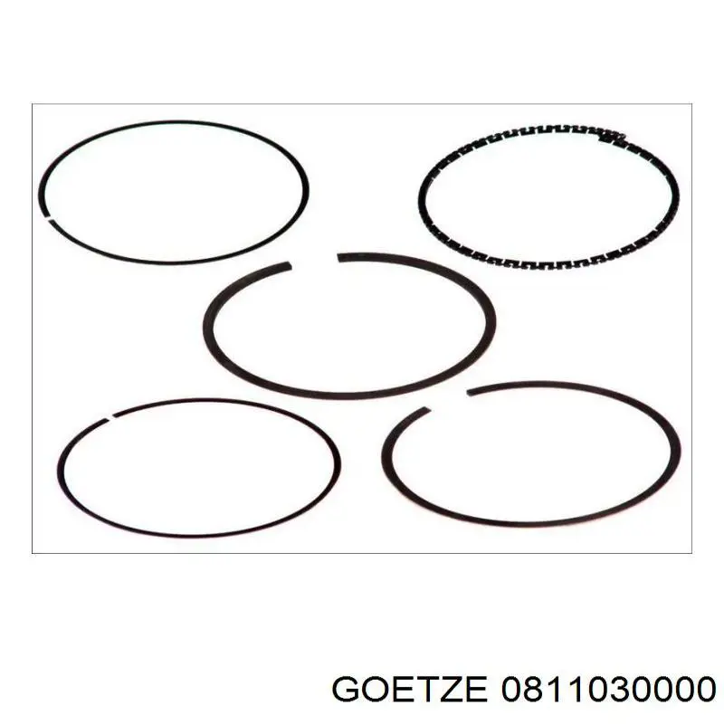 0811030000 Goetze Anéis do pistão para 1 cilindro, STD.