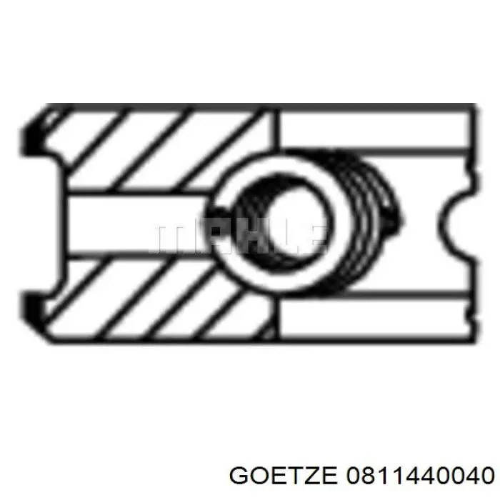 Anéis do pistão para 1 cilindro, STD. Goetze 0811440040 preço, a partir de 43,65 USD