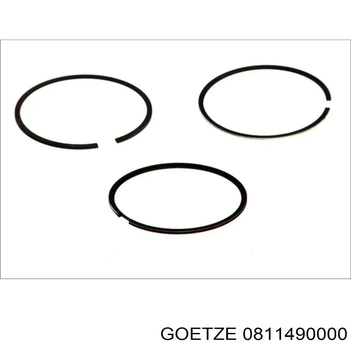 Anéis do pistão para 1 cilindro, STD. Goetze 0811490000