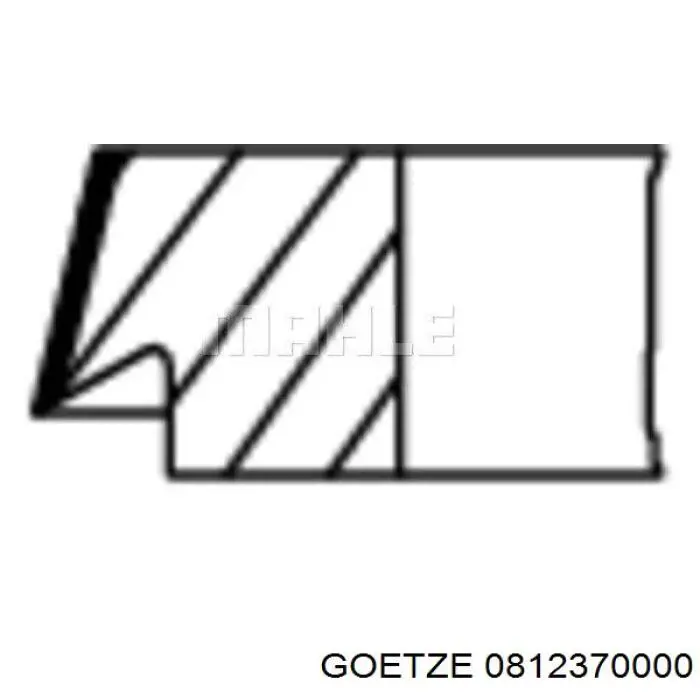 Compre 0812370000 Goetze Anéis do pistão para 1 cilindro, STD.