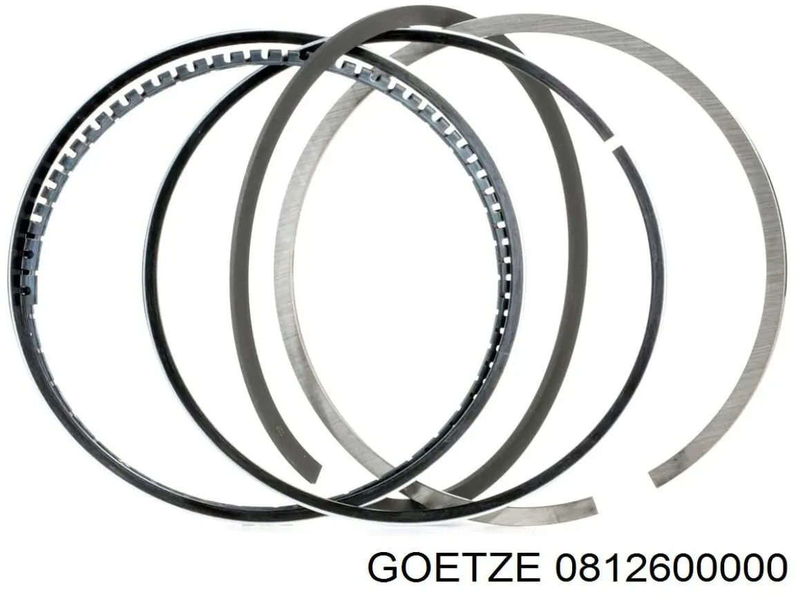 Anéis do pistão para 1 cilindro, STD. Goetze 0812600000