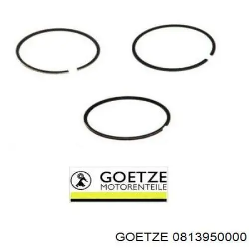 0813950000 Goetze Anéis do pistão para 1 cilindro, STD.