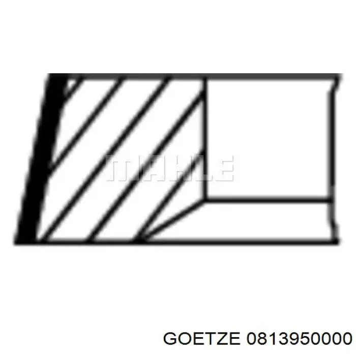 Anéis do pistão para 1 cilindro, STD. Goetze 0813950000 preço, a partir de 22,77 USD