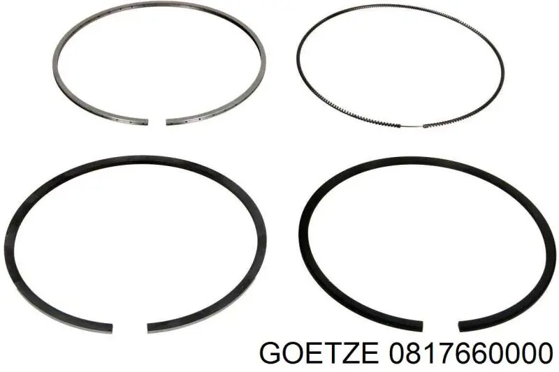 Compre 0817660000 Goetze Anéis do pistão para 1 cilindro, STD.