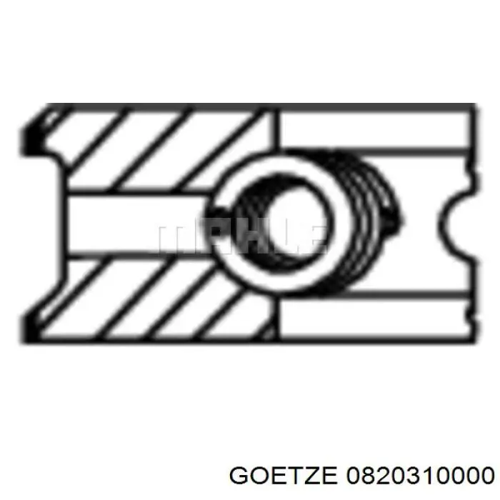 Compre 0820310000 Goetze Anéis do pistão para 1 cilindro, STD.