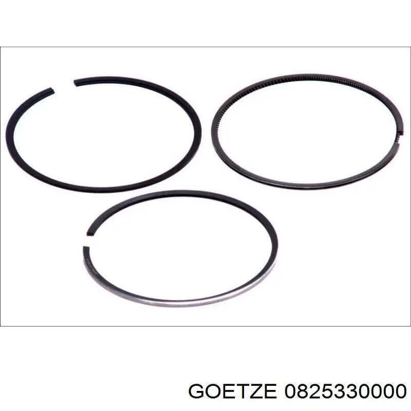 0825330000 Goetze Anéis do pistão para 1 cilindro, STD.