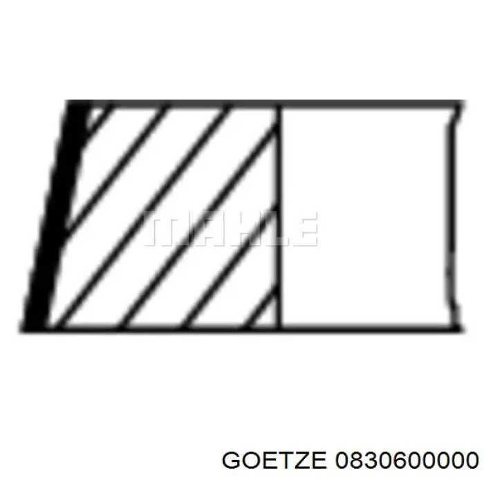 Compre 0830600000 Goetze Anéis do pistão para 1 cilindro, STD.