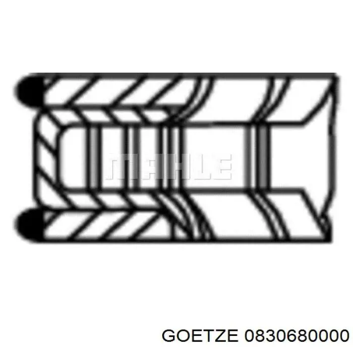 Compre 0830680000 Goetze Anéis do pistão para 1 cilindro, STD.