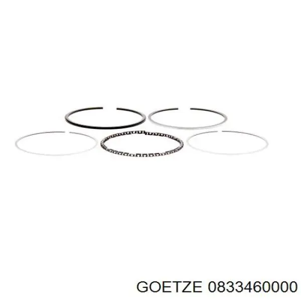 0833460000 Goetze Anéis do pistão para 1 cilindro, STD.