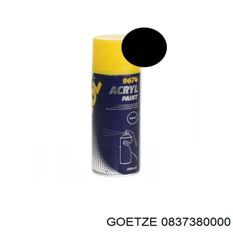 Anéis do pistão para 1 cilindro, STD. 0837380000 Goetze