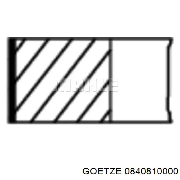 Anéis do pistão para 1 cilindro, STD. Goetze 0840810000 preço, a partir de 23,33 USD