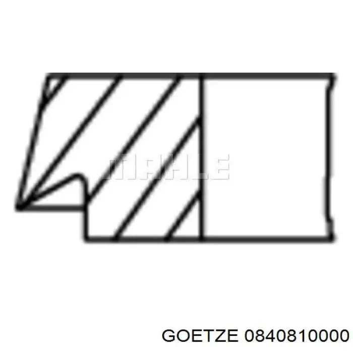 Compre 0840810000 Goetze Anéis do pistão para 1 cilindro, STD.