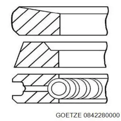 Compre 120330W814 Nissan/Infiniti Kit de anéis de pistão de motor, STD.
