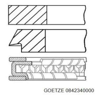 Compre 0842340000 Goetze Anéis do pistão para 1 cilindro, STD.