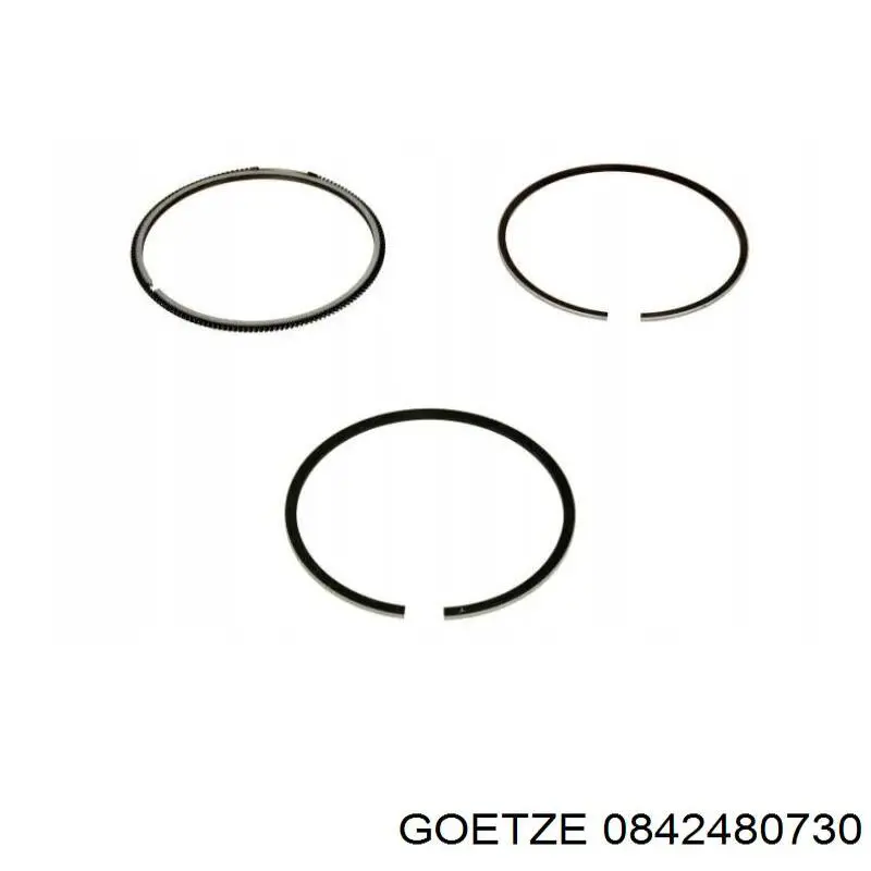 Anéis do pistão para 1 cilindro, 2ª reparação ( + 0,50) Goetze 0842480730 preço, a partir de 18,90 USD