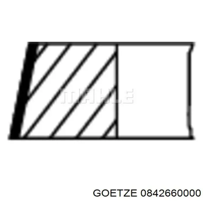 Anéis do pistão para 1 cilindro, STD. Mahle Original 607RS101010N0 preço, a partir de 34,06 USD