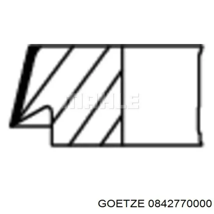 Compre 0842770000 Goetze Anéis do pistão para 1 cilindro, STD.