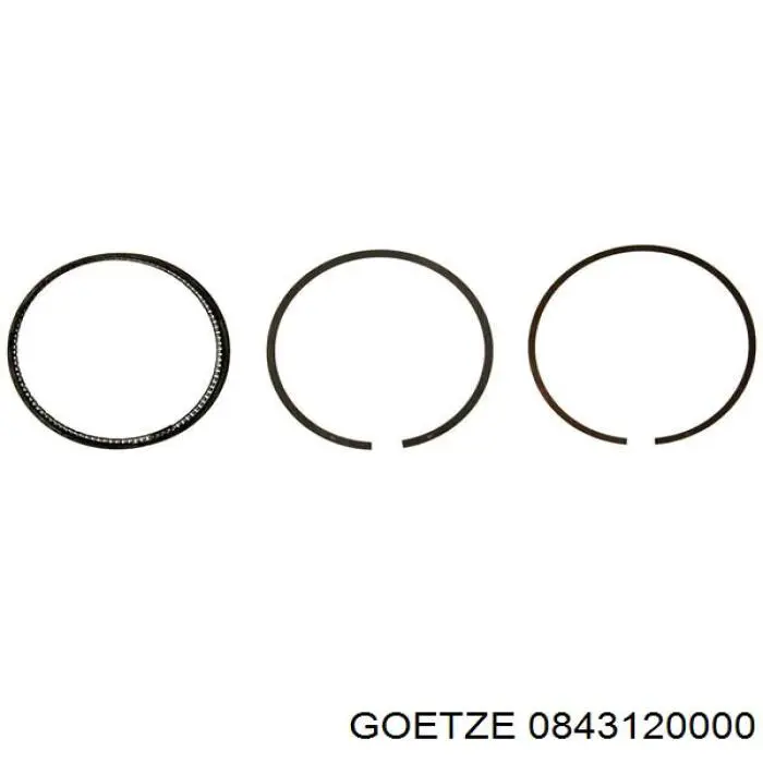 0843120000 Goetze Anéis do pistão para 1 cilindro, STD.
