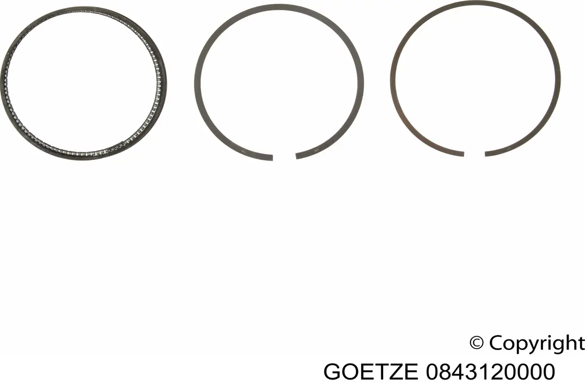 Anéis do pistão para 1 cilindro, STD. Goetze 0843120000 preço, a partir de 41,32 USD