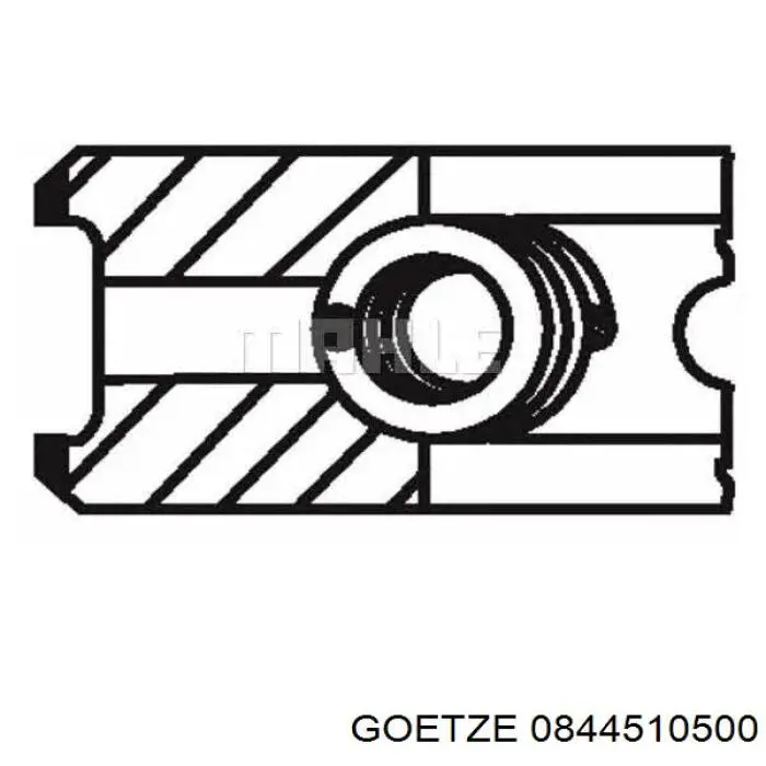 Compre 0844510500 Goetze Kit de anéis de pistão de motor, 1ª reparação ( + 0,25)