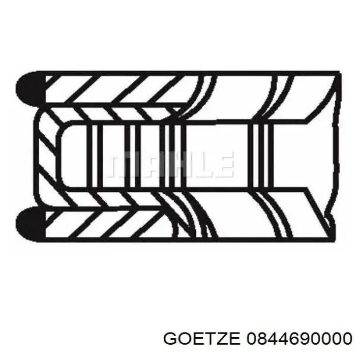 0844690000 Goetze Anéis do pistão para 1 cilindro, STD.
