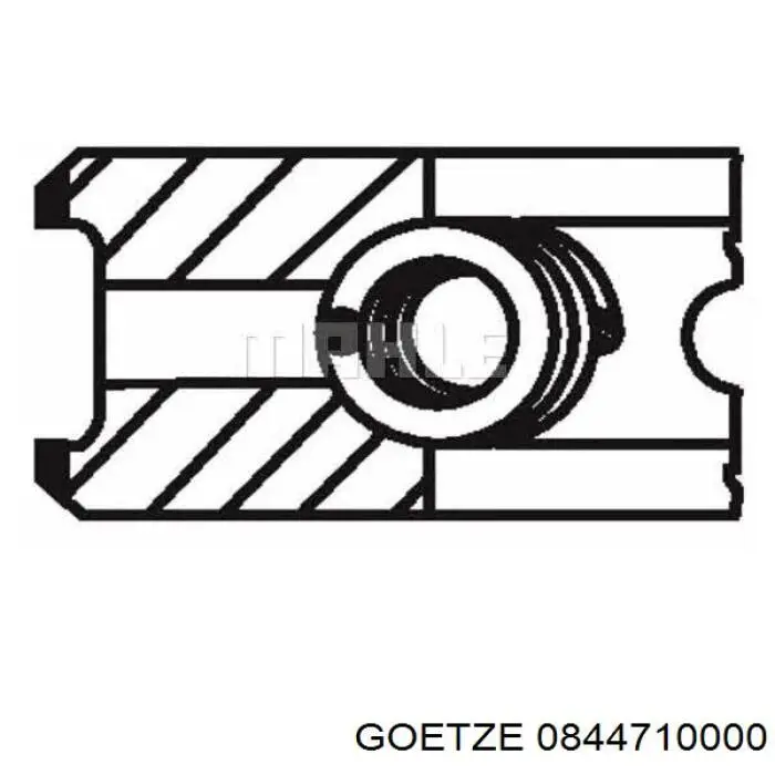 Anéis do pistão para 1 cilindro, STD. Goetze 0844710000 preço, a partir de 19,53 USD