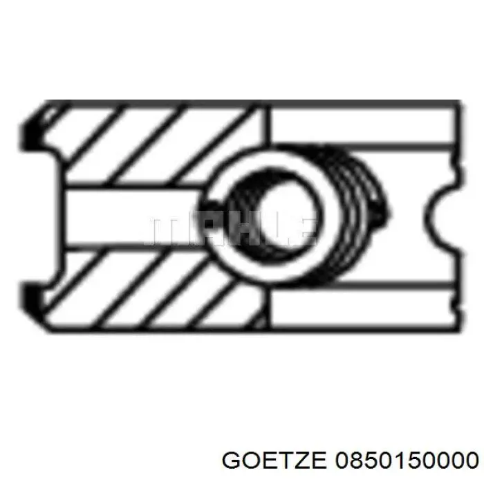 0850150000 Goetze Anéis do pistão para 1 cilindro, STD.