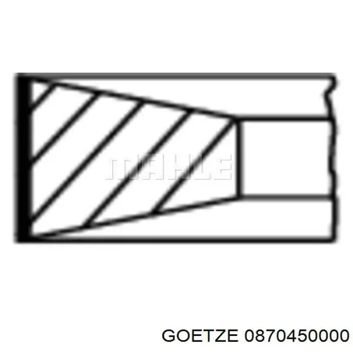 Anéis do pistão para 1 cilindro, STD. Goetze 0870450000 preço, a partir de 26,12 USD