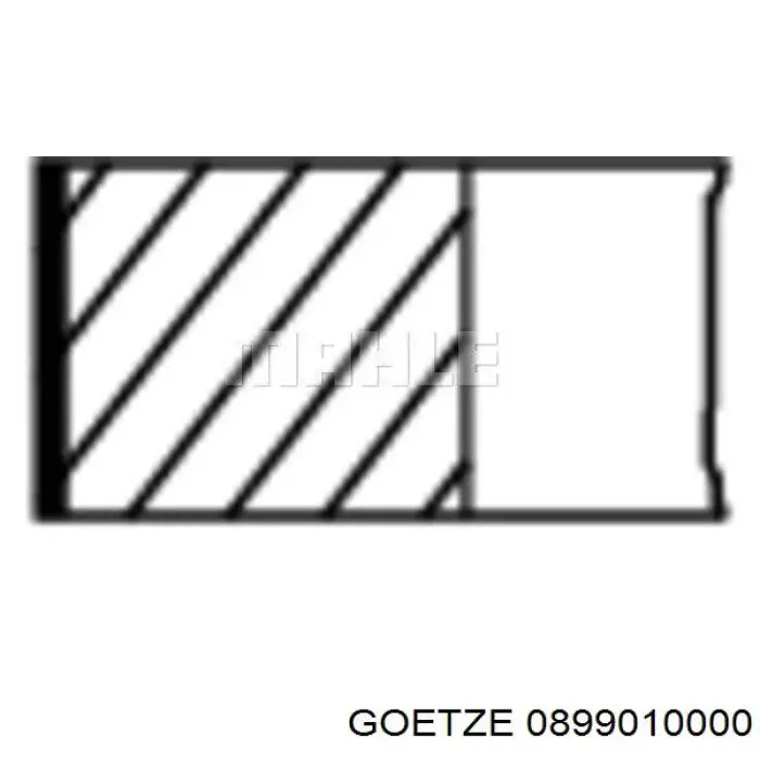Compre 0899010000 Goetze Anéis do pistão para 1 cilindro, STD.