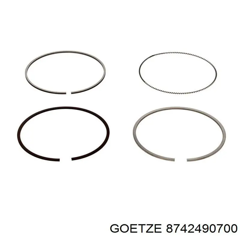 021PI00125002 Mahle Original Pistão do kit para 1 cilindro, 2ª reparação ( + 0,50)