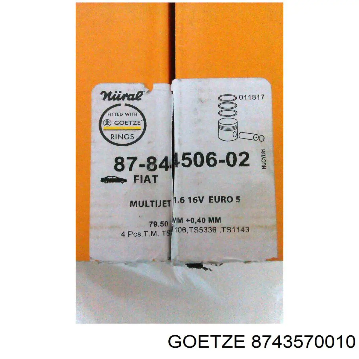 Compre 55229807 Opel Pistão do kit para 1 cilindro, STD