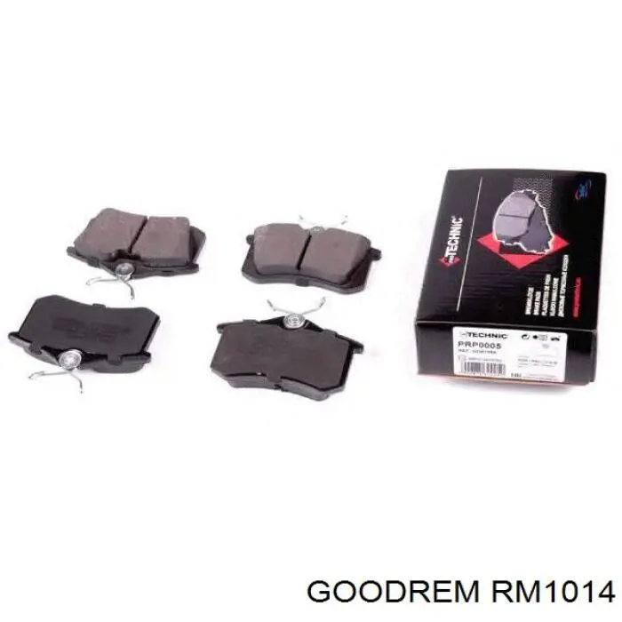 Sapatas do freio traseiras de disco Goodrem RM1014