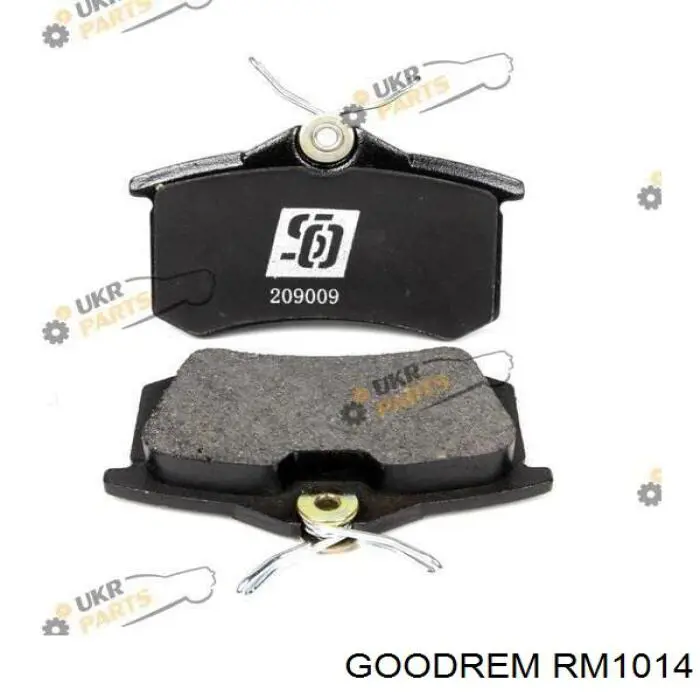 RM1014 Goodrem Sapatas do freio traseiras de disco