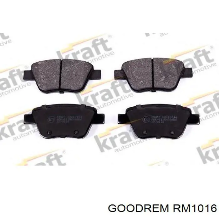RM1016 Goodrem Sapatas do freio traseiras de disco