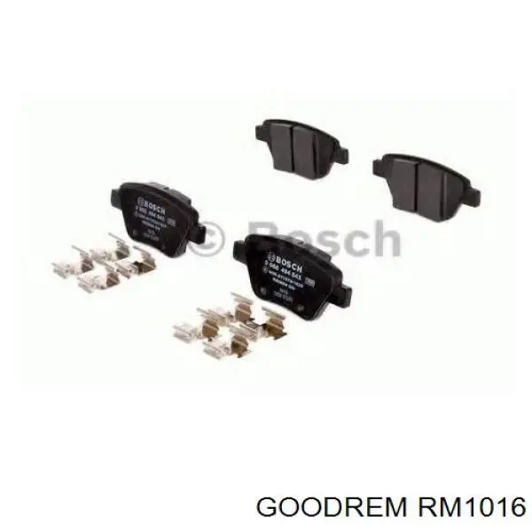 RM1016 Goodrem Sapatas do freio traseiras de disco