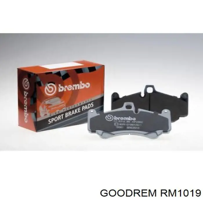 Sapatas do freio traseiras de disco Goodrem RM1019 preço, a partir de 21,24 USD