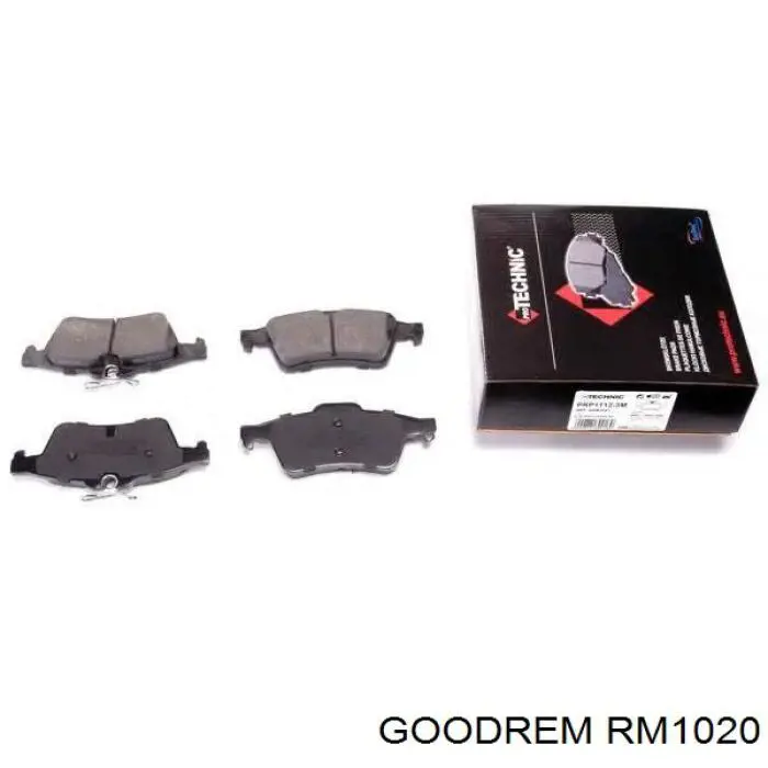 Sapatas do freio traseiras de disco Goodrem RM1020 preço, a partir de 22,40 USD