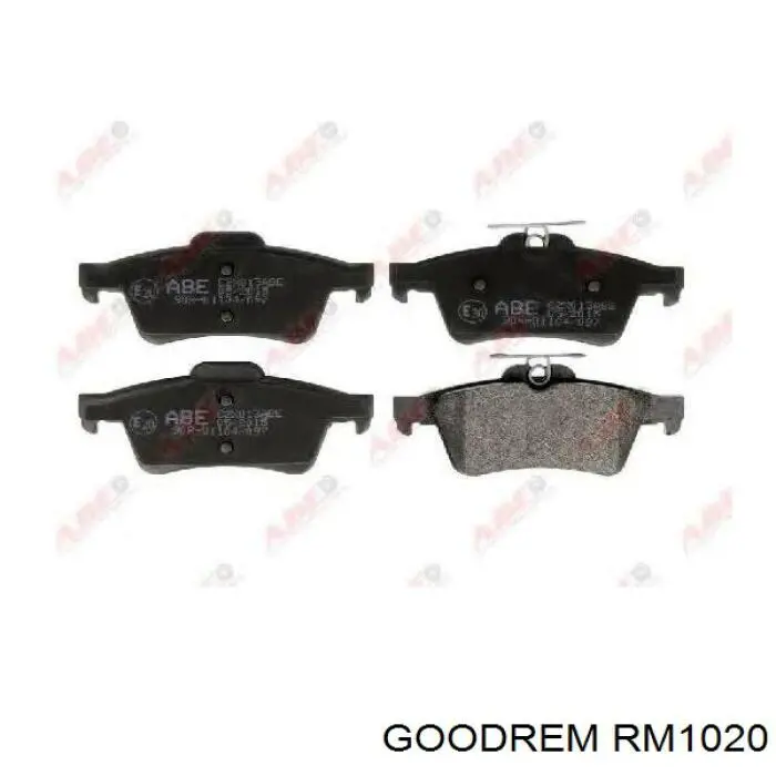 Compre RM1020 Goodrem Sapatas do freio traseiras de disco