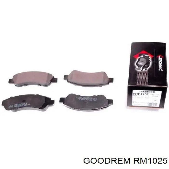 Sapatas do freio traseiras de disco Goodrem RM1025