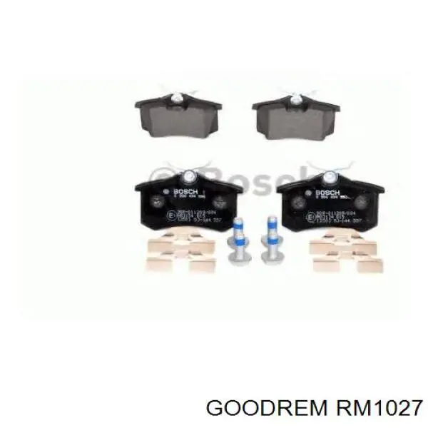 Sapatas do freio traseiras de disco Goodrem RM1027