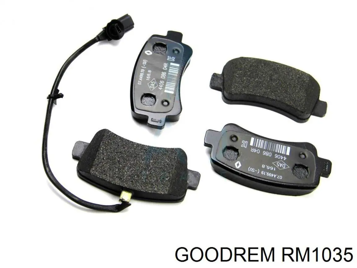 Sapatas do freio traseiras de disco Goodrem RM1035 preço, a partir de 32,50 USD