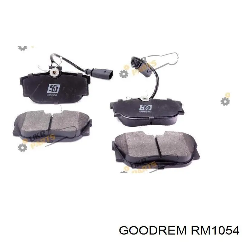 Sapatas do freio traseiras de disco Goodrem RM1054