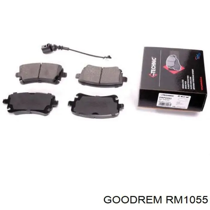 RM1055 Goodrem Sapatas do freio traseiras de disco
