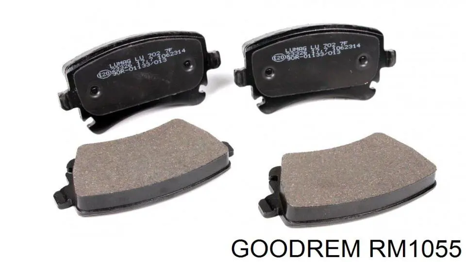 Compre RM1055 Goodrem Sapatas do freio traseiras de disco