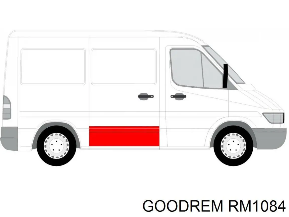 RM1084 Goodrem Sapatas do freio dianteiras de disco