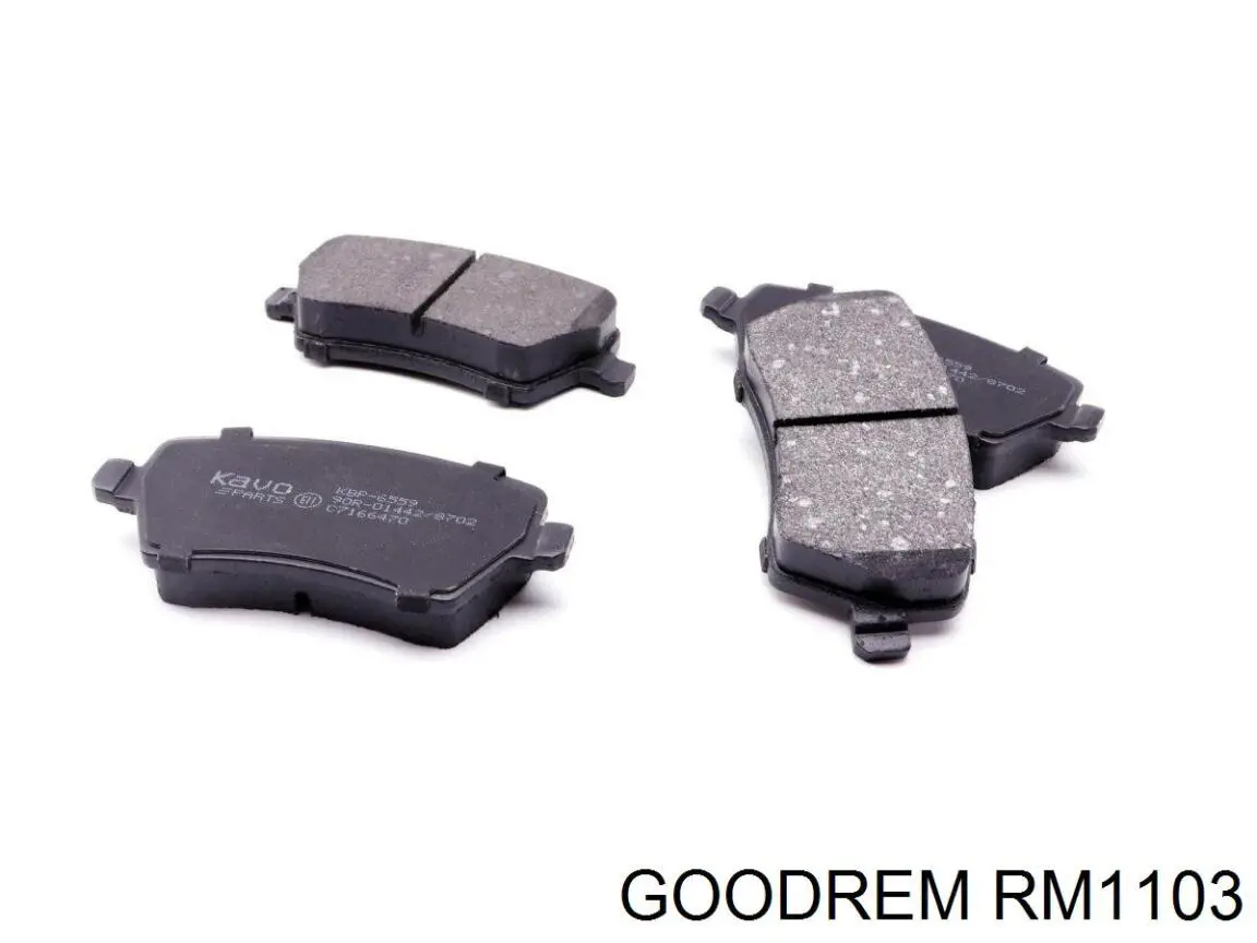 RM1103 Goodrem Sapatas do freio dianteiras de disco