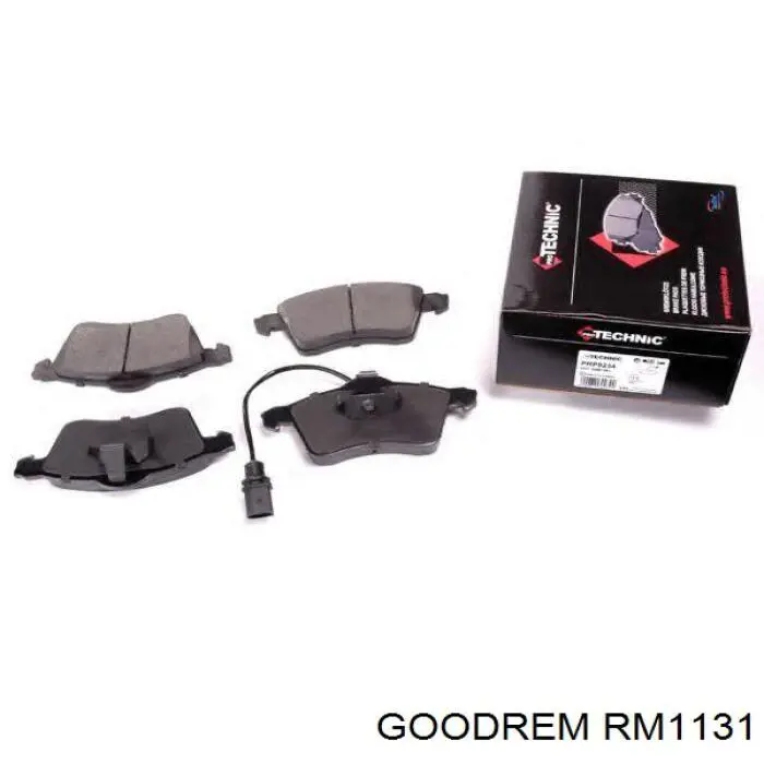 RM1131 Goodrem Sapatas do freio dianteiras de disco