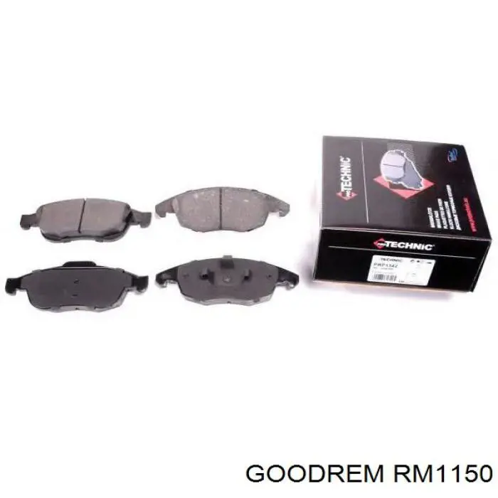 Sapatas do freio dianteiras de disco Goodrem RM1150