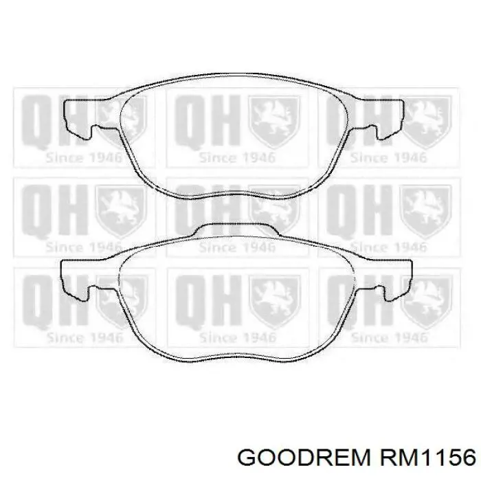 Compre RM1156 Goodrem Sapatas do freio dianteiras de disco