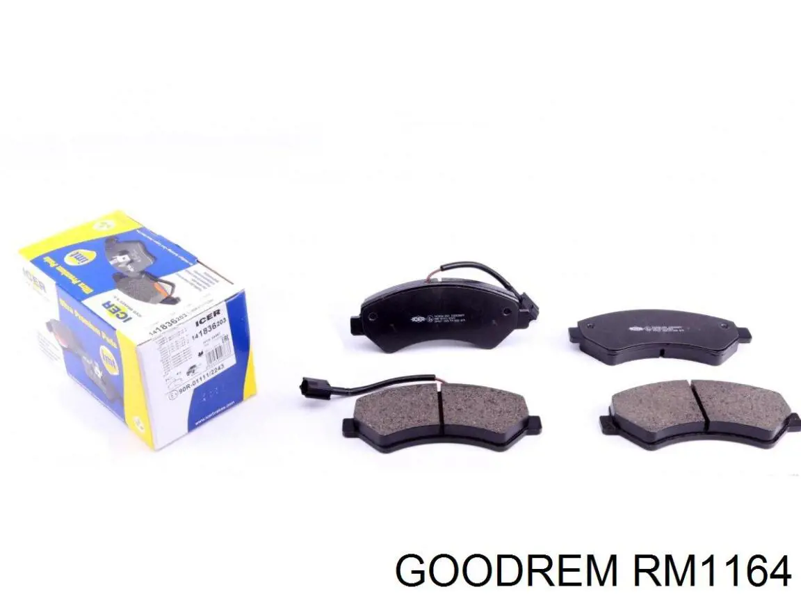 Compre RM1164 Goodrem Sapatas do freio dianteiras de disco